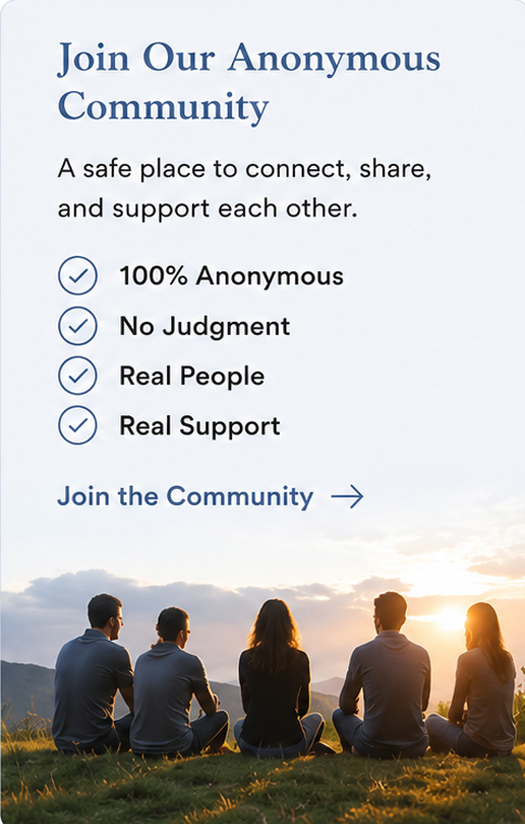 Anonymous anxiety support community