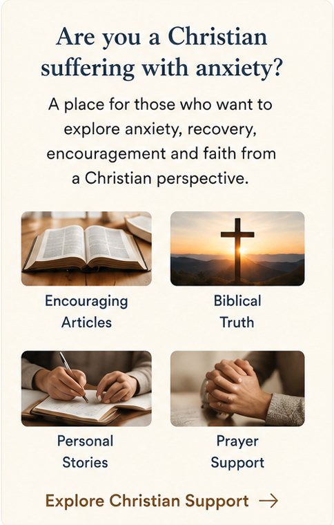 Christian support for people suffering with anxiety